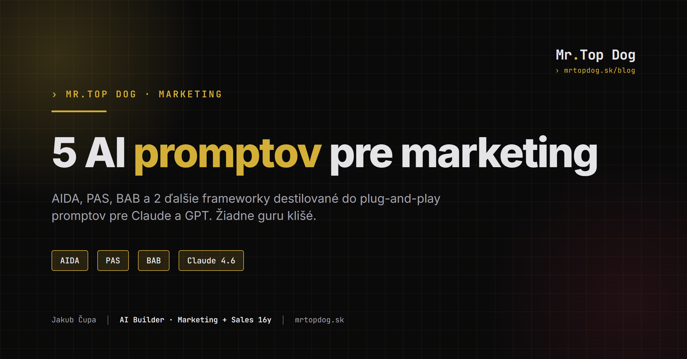 5 AI promptov ktoré zmenia tvoj marketing